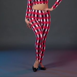 2X Pinup Girl Harlequin Leggings